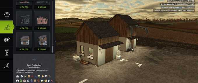 Buildings with Functions Farm Production Farming Simulator mod