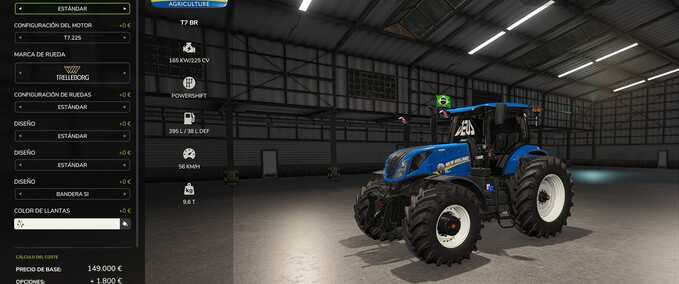 New Holland T7 BR 225 Mod Image