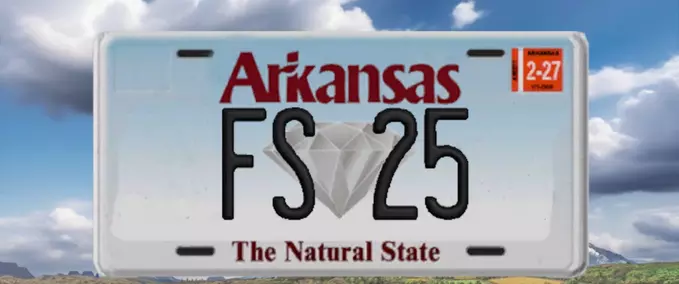 Arkansas License Plate Mod Image