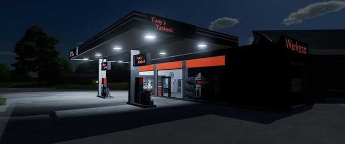 Buildings Tony's Fuel Station Farming Simulator mod