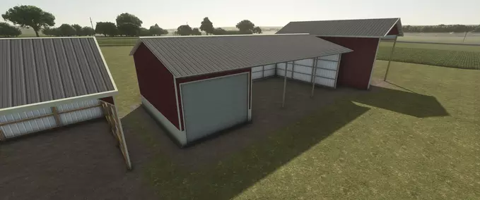 Sheds Three Side Shed Door Farming Simulator mod