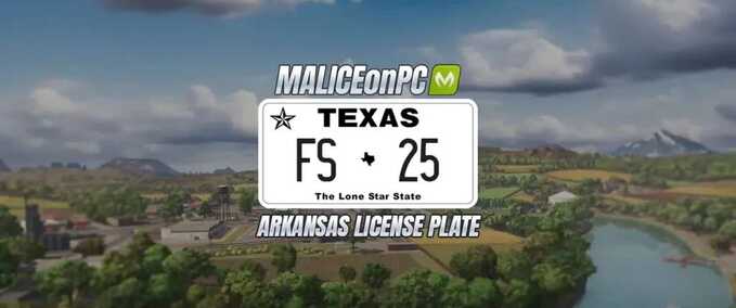 Clothing Texas License Plate Farming Simulator mod