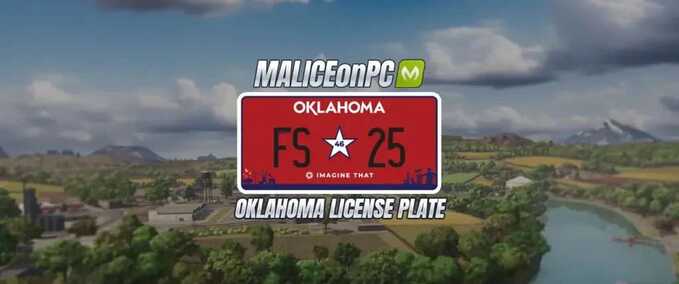 Clothing Oklahoma License Plate Farming Simulator mod