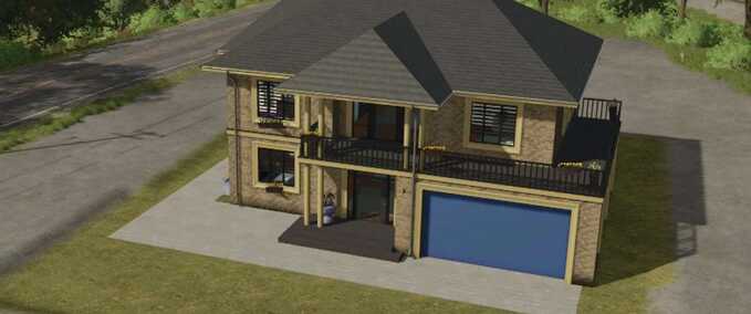 Buildings with Functions Single Family Home Farming Simulator mod