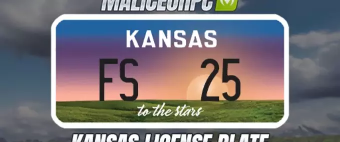 Gameplay Kansas License Plate Farming Simulator mod