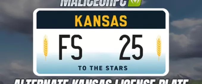 Gameplay Alternate Kansas License Plate Farming Simulator mod