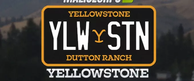 Kleidung Yellowstone Dutton Ranch Nummernschild Landwirtschafts Simulator mod