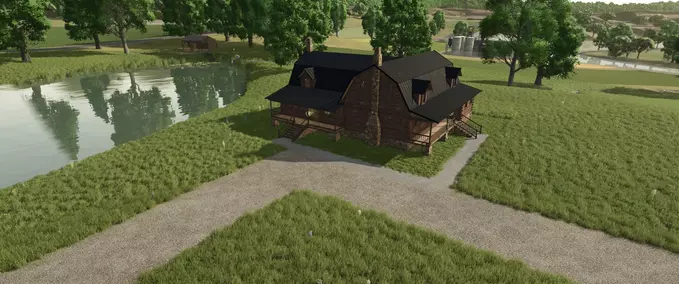 Buildings with Functions Placeable Farmhouse Farming Simulator mod