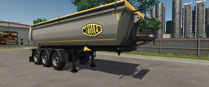 Trailers Meiller Half Tube Tipper Trailer Farming Simulator mod