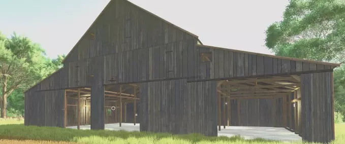 Decoration Old Barn and Ruin Farming Simulator mod