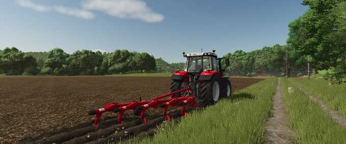 Ploughs Ünlü 5 Furrow Plough Farming Simulator mod