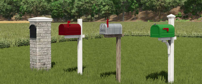 Decoration US Mailboxes Farming Simulator mod