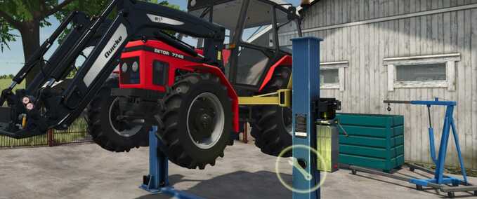 Buildings with Functions Workshop with Lifting Option Farming Simulator mod