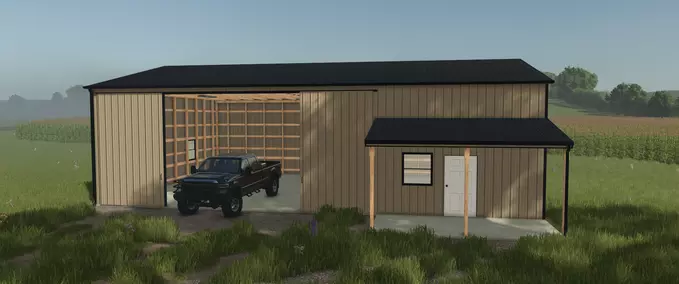 Sheds 40x60 Shed with Porch Farming Simulator mod