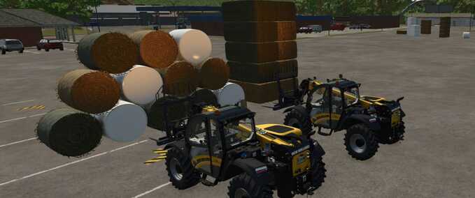 front loader Bale Fork with Autoload Function Farming Simulator mod