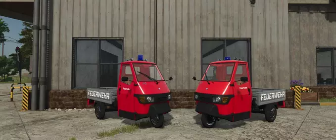 Fire department Piaggio APE 50 Fire Department Farming Simulator mod