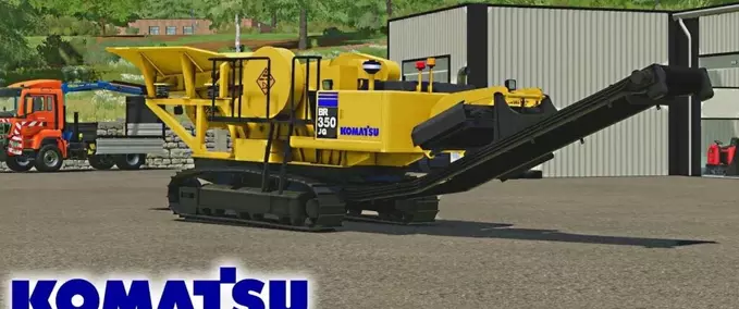 Gameplay Komatsu BR350 Farming Simulator mod