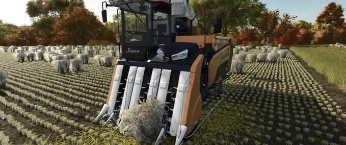 Other manufactors Iseki Rice Harvester with 50m Cutter Bar Farming Simulator mod