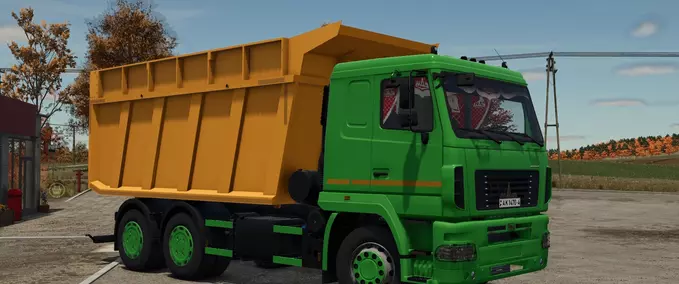 Trucks MAZ 6501 with 20m³ Capacity Farming Simulator mod