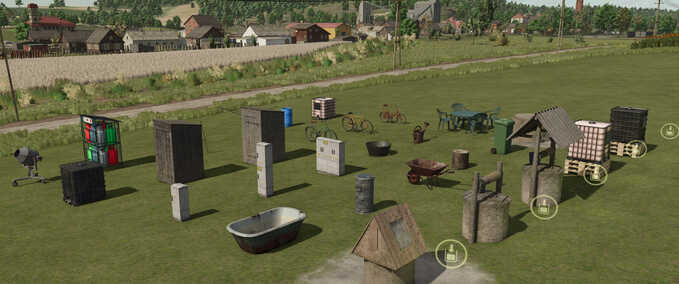 Placeable Objects Small Utility and Decoration Items Package Farming Simulator mod