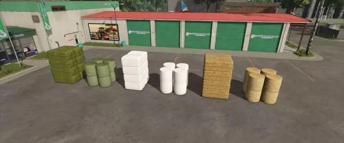 Gameplay Liftable Pallets and Bales Farming Simulator mod