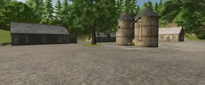 Buildings Pack of 7 Old Stone Buildings Farming Simulator mod