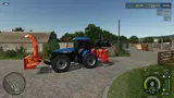 TV6070 Traktor mit Schwaderanbau Mod Thumbnail