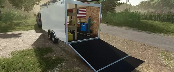 Other trailers 20ft Enclosed Trailer Farming Simulator mod