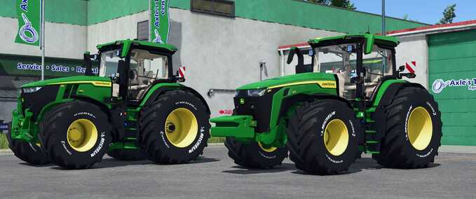 John Deere mit Gravierten Michelin Reifen Mod Image