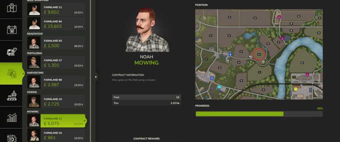 Gameplay Contract Boost Farming Simulator mod