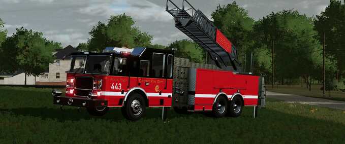 Fire department Seagrave Marauder Tower Ladder Farming Simulator mod