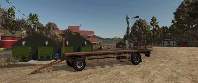 Old Bale Flatbed Trailer Mod Image