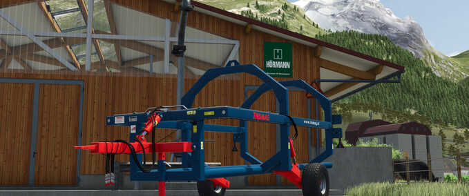 bale transport Trumag RBTW Round Bale Transporter Farming Simulator mod