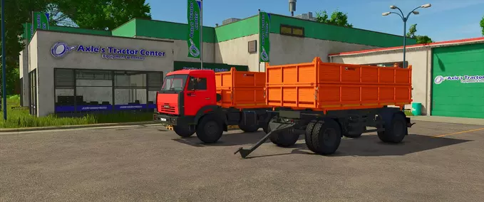 Trucks Kamaz 65111 and Nephas 8560 Farming Simulator mod