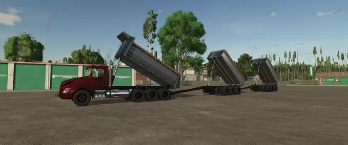 Trucks BM Volvo Truck and Pup Dump Trailer Farming Simulator mod