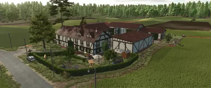 Maps & Buildings Half-Timbered Building Pack in Eifel Style Farming Simulator mod