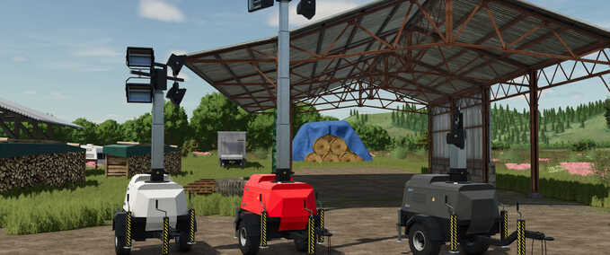 Other trailers Flood Light Trailer Farming Simulator mod