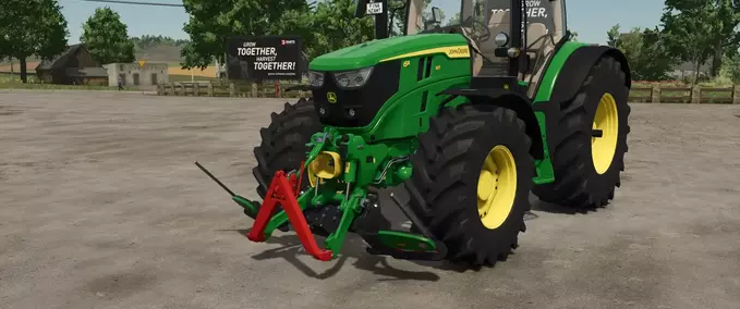 John Deere 6R Agribumper Mod Image