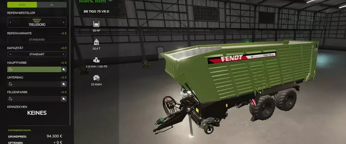 Fendt Tigo Forage Wagon Mod Image