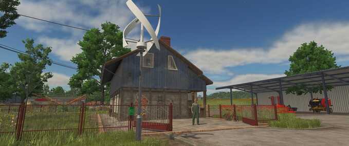 Buildings with Functions Vertical Axis Wind Turbines Farming Simulator mod