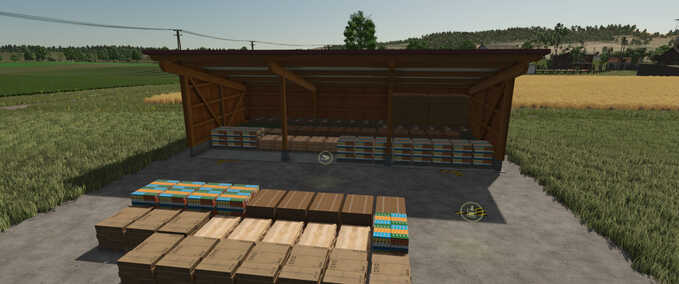 Buildings Wooden Garage Object Storage Farming Simulator mod