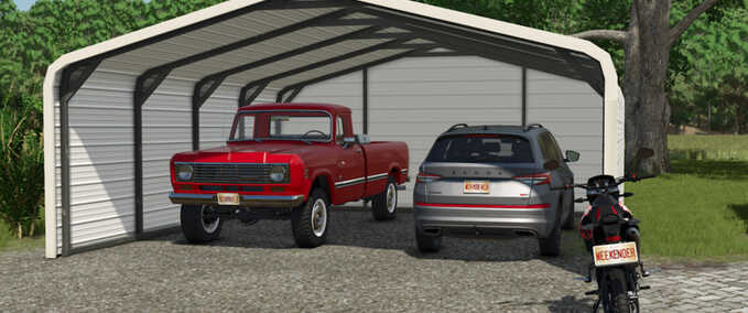 Buildings Enclosed Carport Farming Simulator mod