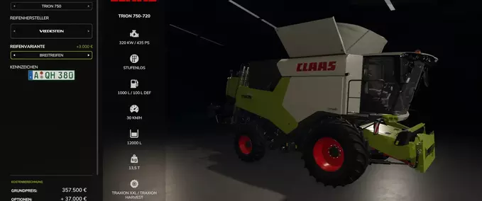 Claas Trion 720-750 Pack Mod Image