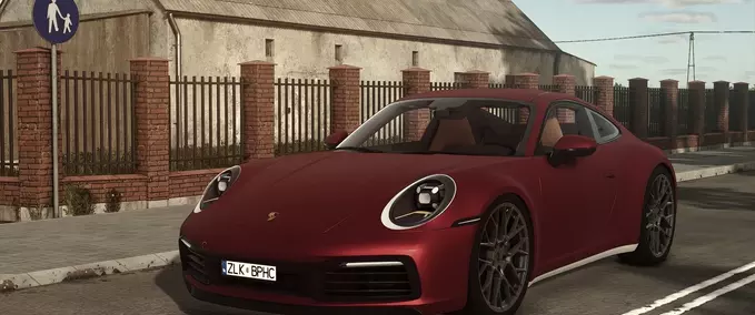 Cars Porsche Carrera 4S Farming Simulator mod