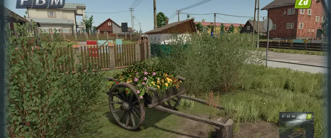 Wooden Flower Cart Mod Image