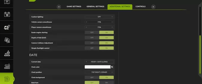 Scripts Additional Game Settings Farming Simulator mod