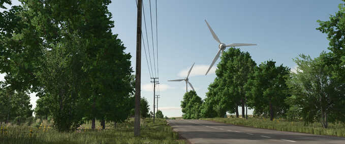 Buildings with Functions Wind Turbine Pack Farming Simulator mod