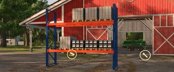 Placeable Objects Storage Rack Farming Simulator mod