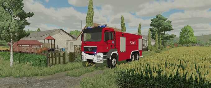 Fire department MAN TGS 26.440 GCBA 9,5/65 Stolarczyk JRG Wadowice Farming Simulator mod