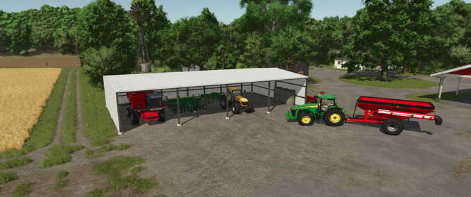 Sheds 4 Bay Shed Farming Simulator mod